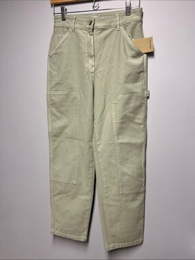 Aritzia Light Sage Straight-Leg Cargo Pants